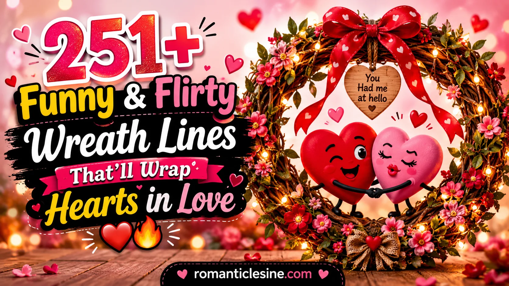 Funny & Flirty Wreath Lines