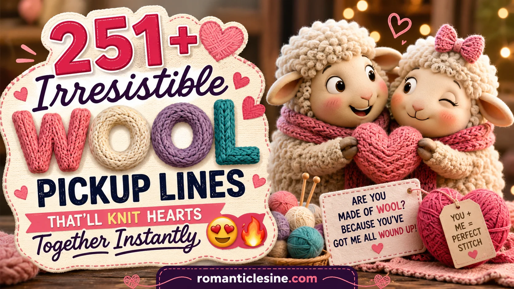 Irresistible Wool Pickup Lines