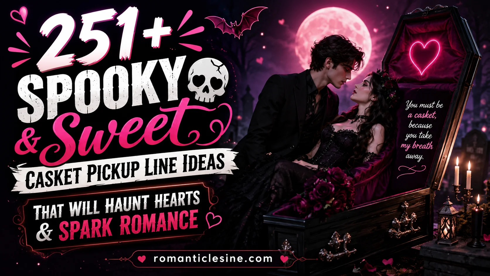 Spooky & Sweet Casket Pickup Line
